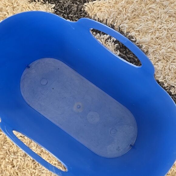 Plastic Basket with Handles organizer home Large medium bucket storage organize - Picture 4 of 16